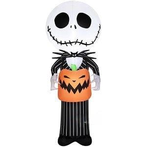 Gemmy Inflatables Inflatable Party Decorations 5' Nightmare Before Christmas Jack Skellington Holding Jack o' Lantern by Gemmy Inflatables 781880239031 227122 5' Nightmare Christmas Jack Skellington Holding Jack o' Lantern Gemmy