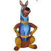 Image of Gemmy Inflatables Inflatable Party Decorations 5' Scooby Doo in Super Scoob Costume by Gemmy Inflatables 5 1/2' Airblown Inflatable Halloween Skeleton Top Hat Sitting Pumpkin