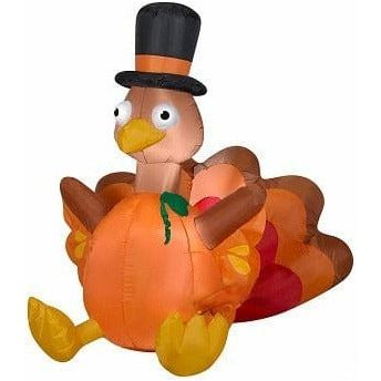 Gemmy Inflatables Inflatable Party Decorations 5' Thanksgiving Harvest Turkey in Pumpkin by Gemmy Inflatables 781880272038 223100