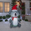 Image of Gemmy Inflatables Inflatable Party Decorations 6 1/2' Christmas Koala Bear Wearing Santa Hat by Gemmy Inflatables 112182