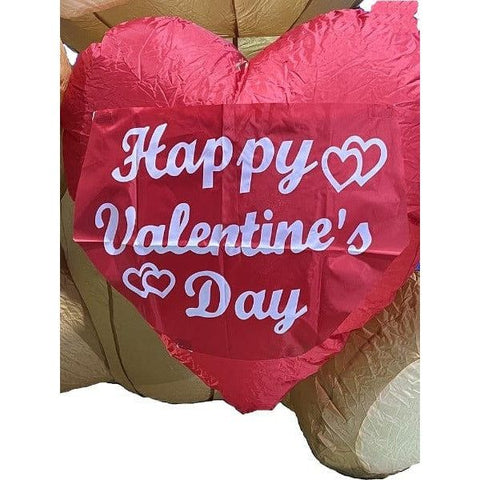 Gemmy Inflatables Inflatable Party Decorations 6' Brown Bear Holding Heart w/ Interchangeable Banners by Gemmy Inflatables 781880256762 Y323L 6' Brown Bear Heart Interchangeable Banners Gemmy Inflatables SKUY323L