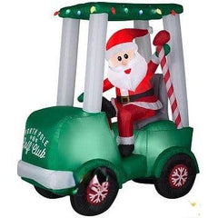 Gemmy Inflatables Inflatable Party Decorations 6' Christmas Santa in Golf Cart Scene by Gemmy Inflatables 781880241003 117607