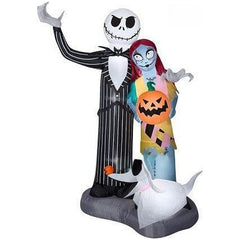 Gemmy Inflatables Inflatable Party Decorations 6' Jack, Sally, & Zero Scene by Gemmy Inflatables 781880238737 220951 6' Jack, Sally, & Zero Scene by Gemmy Inflatables SKU# 220951