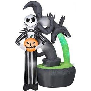 Gemmy Inflatables Inflatable Party Decorations 6' Jack Skellington Scary Fountain Scene by Gemmy Inflatables 781880238881 228488 6' Jack Skellington Scary Fountain Scene Gemmy Inflatables SKU# 228488