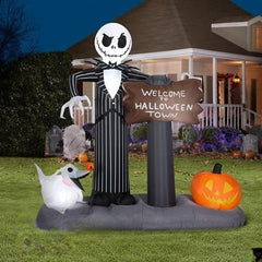6' Jack Skellington & Zero 