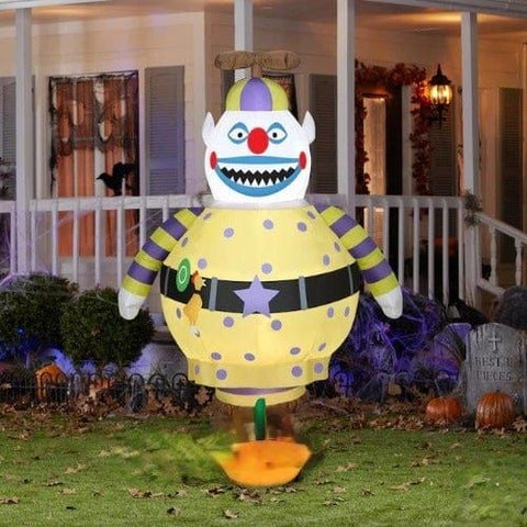 Gemmy Inflatables Inflatable Party Decorations 6' Tim Burton’s Nightmare Before Christmas Scary Clown by Gemmy Inflatable 781880241300 228503 6'Tim Burton’s Nightmare Before Christmas Scary Clown Gemmy Inflatable