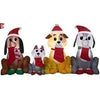 Image of Gemmy Inflatables Inflatable Party Decorations 7 1/2' Christmas Puppies Holding Stocking by Gemmy Inflatables 119548