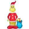 Image of Gemmy Inflatables Inflatable Party Decorations 7' Dr. Seuss' Grinch w/ Santa Gift Sack by Gemmy Inflatables 113861