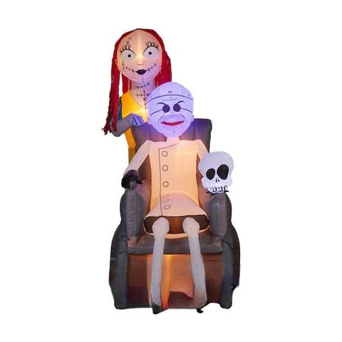 Gemmy Inflatables Inflatable Party Decorations 7' Tim Burton’s Nightmare Before Christmas Dr. Finkelstein and Sally Scene by Gemmy Inflatable 781880241324 229874 7' Tim Burton’s Nightmare Before Christmas Dr. Finkelstein Sally Scene
