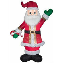 Gemmy Inflatables Inflatable Party Decorations 8' Christmas Mixed Media Luxe Santa w/ Candy Cane by Gemmy Inflatables 781880241812 117869