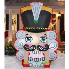 8' Christmas Nutcracker Head by Gemmy Inflatable