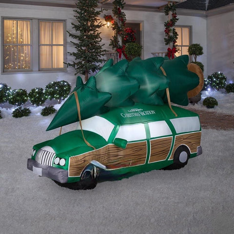 Gemmy Inflatables Inflatable Party Decorations 8' Christmas Vacation Station wagon w/ Christmas Tree by Gemmy Inflatables 781880241140 114436 8' Christmas Vacation Station wagon Christmas Tree Gemmy Inflatables