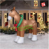 Image of Gemmy Inflatables Inflatable Party Decorations 9' Christmas Clydesdale Horse w/ Wreath by Gemmy Inflatables 781880218630 881080 9' Christmas Clydesdale Horse w/ Wreath by Gemmy Inflatables 881080