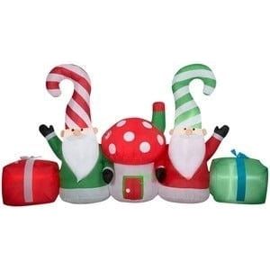 Gemmy Inflatables Inflatable Party Decorations 9' Christmas Gnome Collection Scene by Gemmy Inflatable 118981