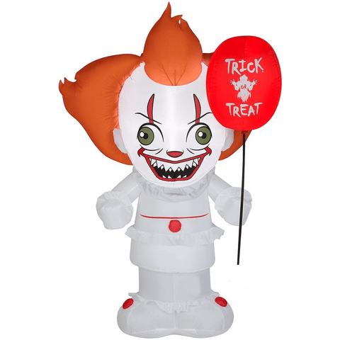 Gemmy Inflatables Lawn Ornaments & Garden Sculptures 5' Stylized Pennywise the Clown by Gemmy Inflatables 781880241744 227210 5' Stylized Pennywise the Clown by Gemmy Inflatables SKU# 227210