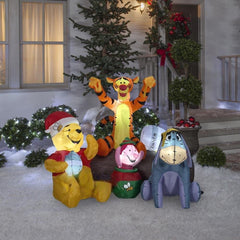 6' Winnie The Pooh & Friends Honey Scene by Gemmy Inflatables