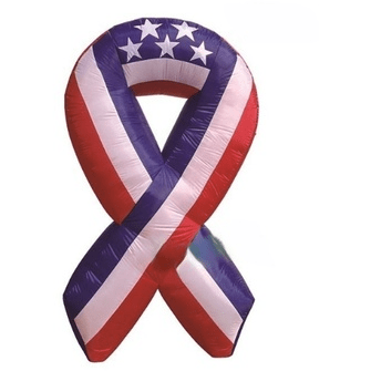 Gemmy Inflatables Special Event Inflatables 6' Patriotic Ribbon by Gemmy Inflatable Y722 6' Patriotic Ribbon by Gemmy Inflatable SKU# Y722