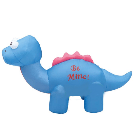 Gemmy Inflatables Special Event Inflatables 7" Blue Valentine's Day Dinosaur by Gemmy Inflatable Y315L 7" Blue Valentine's Day Dinosaur by Gemmy Inflatable SKU# Y315L