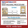 Image of 40' x 120' Premium Single Tube West Coast Frame Party Tent, Sectional