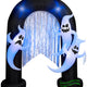 9' Gemmy Airblown Inflatable Halloween Lightshow Short Circuit Ghost Archway