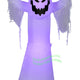 5' Gemmy Airblown Inflatable Halloween Black Light Ghost Ghoul