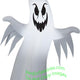 3 1/2' Gemmy Airblown Inflatable Halloween Skinny Curved Scary Ghost