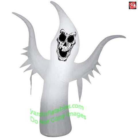 3 1/2' Gemmy Airblown Inflatable Scary Skeleton Ghost