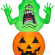 4 1/2' Gemmy Airblown Inflatable Halloween Ghostbusters Slimer on Pumpkin