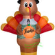 10' Gemmy Airblown Inflatable Giant Thanksgiving Turkey w/ Pumpkin