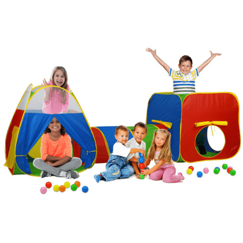 GigaTent Play Tents & Tunnels Play Tent Includes One Cube One Pyramid Tent & One Tunnel by Gigatent 815886012531 CT 098