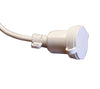 Image of 6 Globe Light Set - Mixed Colors with White Curly Cord