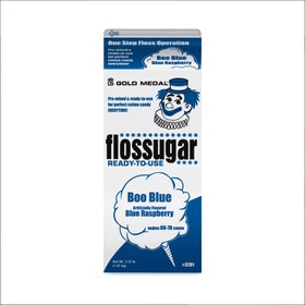 Boo Blue (Blue Raspberry) Cotton Candy Flossugar (6 Count)