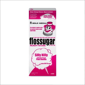 Silly Nilly (Pink Vanilla) Cotton Candy Flossugar (6 Count)