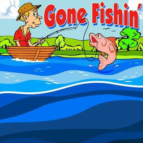 Gone Fishin' Interactive Carnival Puffer Fish Frame Game