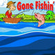 Gone Fishin' Interactive Carnival Puffer Fish Frame Game