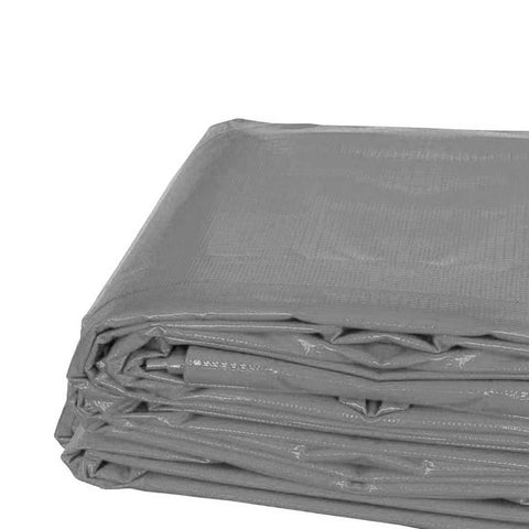 20' x 30' Heavy Duty Waterproof PVC Vinyl Tarp - Gray