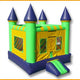 Green And Blue Castle Bouncer By Ultimate Jumpers