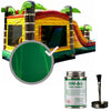 Image of Moose Supply Inflatable Bounce House Vinyl Repair Kit, Green Marble with 4 oz. HH66 Glue