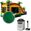 Image of Moose Supply Inflatable Bounce House Vinyl Repair Kit, Green Marble with 4 oz. SX69 Glue