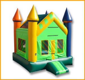 Green Multicolor Castle Moon Jump J045