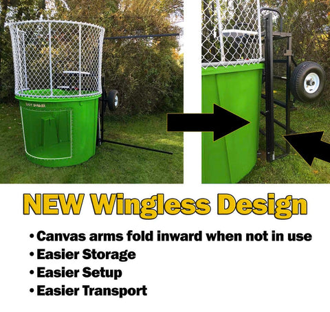 Save on Green Portable Dunking Booth with New Wingless Design Dunk Tank