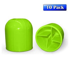 2" Green Plastic Tent Stake Cap - 10 Pack