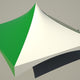 20' x 20' High Peak Frame Top Only - Solid Green And White