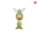 6' Gemmy Airblown Mixed Media Inflatable Warner Brothers  Gremlin Holding Pumpkin