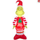 5.5' Gemmy Airblown Inflatable Grinch in Christmas Pajamas