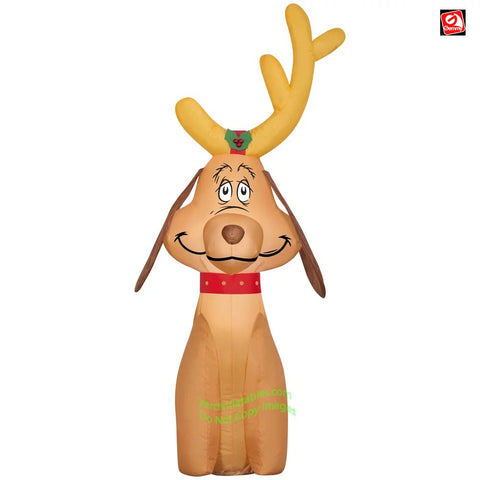 3.5' Gemmy Airblown Dr. Seuss' Max w/ Antlers Car Buddy