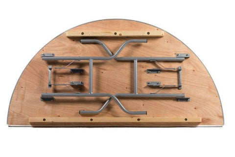 60" Half Round Wood Table