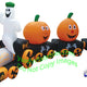 14.5' Air Blown Inflatable Halloween Pumpkin Train