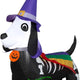 4' Gemmy Airblown Inflatable Halloween Rainbow Doxen w/ Witch Hat