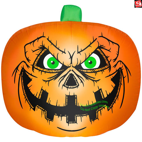 7.5' Gemmy Airblown Inflatable Halloween Scary Jack O' Lantern